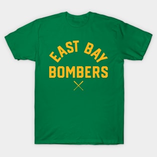 Oakland 'East Bay Bombers' Baseball Fan T-Shirt: Sport Your East Bay Pride with a Bold Baseball Twist! T-Shirt